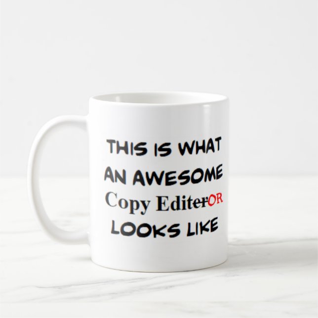 Caneca De Café editor de cópias, incrível (Esquerda)
