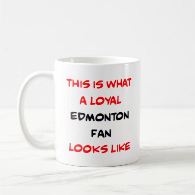 Caneca De Café edmonton fan, loyal (Esquerda)