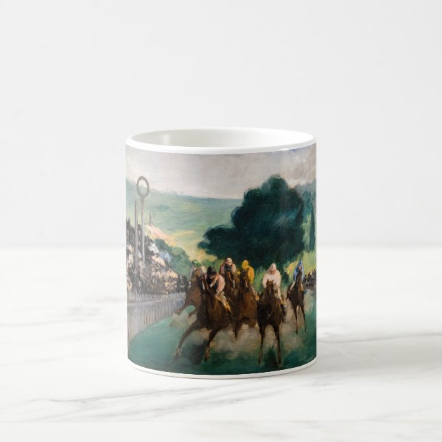 Caneca De Café Edouard Manet - As Corridas em Longchamp (Centro)