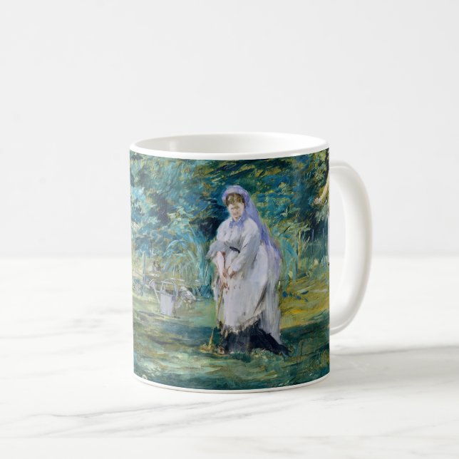 Caneca De Café Edouard Manet - Um Jogo de Croquet (Frente Esquerda)