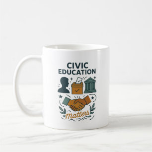 Caneca De Café Educação Cívica Importa