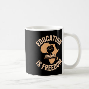 Caneca De Café Educação da História Negra É Livros de Liberdade H