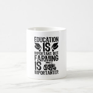 Caneca De Café Educação É Importante, Mas Agricultura É Important