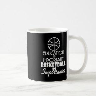 Caneca De Café Educação É Importante Para O Basquete
