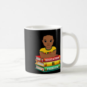 Caneca De Café Educação é Liberdade História Negra Mês África K
