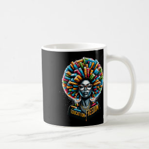 Caneca De Café Educação é Liberdade História Negra Mês Professor 