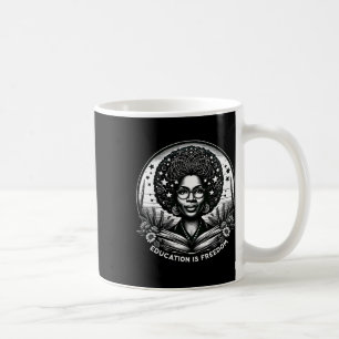 Caneca De Café Educação é Liberdade, professor negro ganha preto