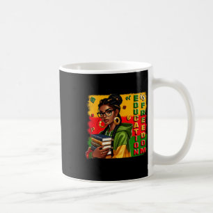 Caneca De Café Educação É Liberdade Professor Negro Livros Histór
