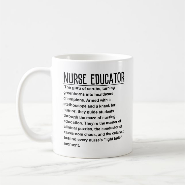 Caneca De Café Educador de enfermeiras (Esquerda)