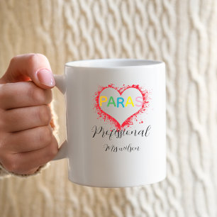 Caneca De Café Educador professor paraprofissional personalizado