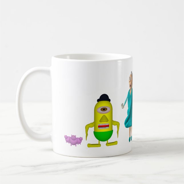 Caneca De Café EdukayFUN Mug (With Johnny, Papa, Ulsa & more) (Esquerda)