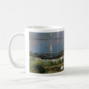 Caneca De Café Edvard Munch Painting, Summer Night by Beach