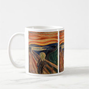 Caneca De Café Edvard Munch Pintando O Gritar (Skrik) 1910