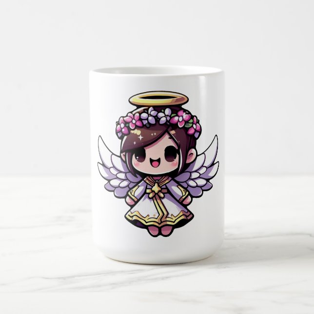 Caneca De Café Eethal Angelic Chibi - anjo, halo, flores (Centro)