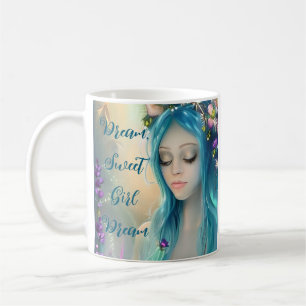 Caneca De Café Eethal Fantasy Art   Belo Fada Azul