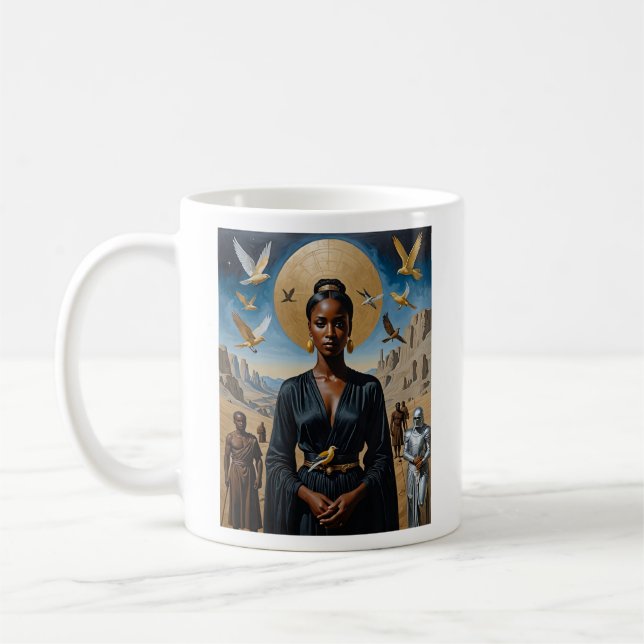 Caneca De Café Eethal Queen Divine Fantasy Art Tee (Esquerda)