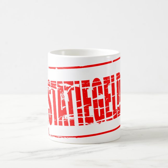 Caneca De Café Efeito de carimbo de borracha vermelha statiegeld (Centro)