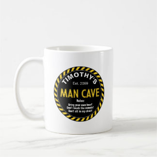 Caneca De Café Efeito e Regras da Fita de Caverna Homem