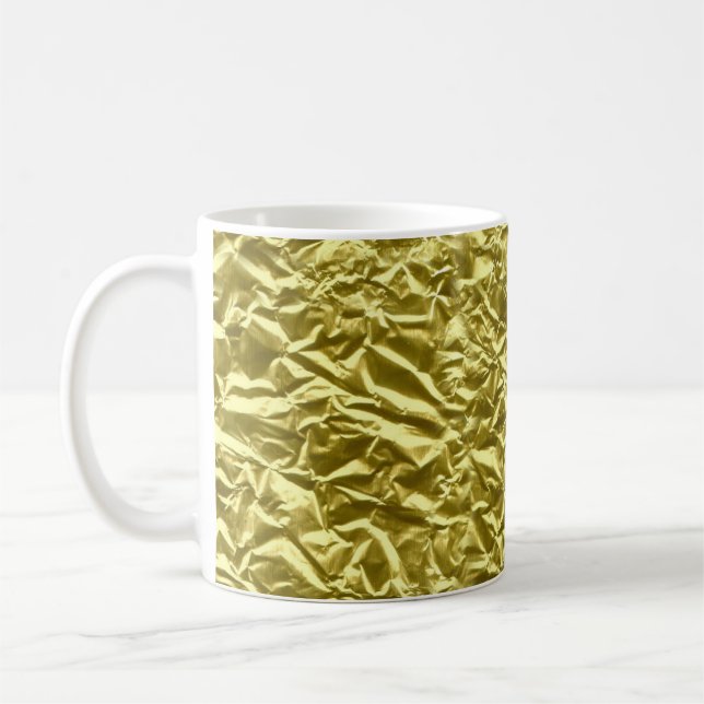 Caneca De Café Efeito personalizado de folha de ouro (Esquerda)