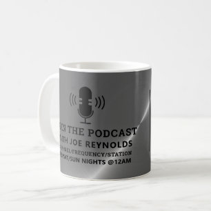 Caneca De Café Efeito Silver Metal, Podcaster, Podcast Advert