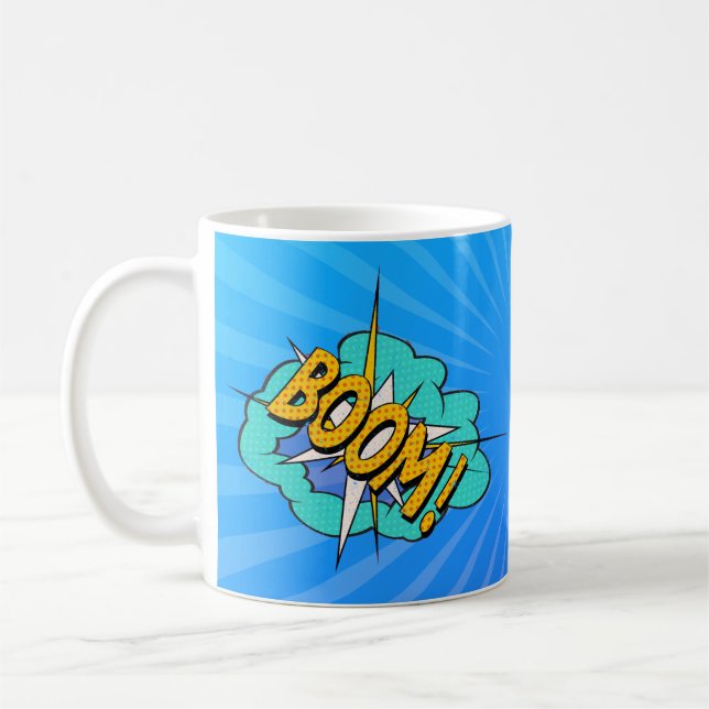 Caneca De Café Efeito Sólido Do Livro Em Quadrinhos: Boom! Bolha  (Esquerda)