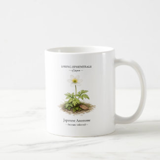Caneca De Café Efêmeras da Primavera do Japão – Anêmona Japonesa