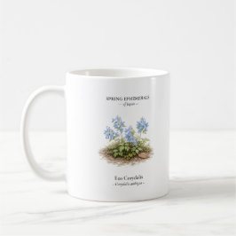 Caneca De Café Efêmeras da Primavera do Japão - Corydalis Ezo
