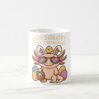 Caneca De Café Eggsolotl Hunt Champion - Engraçado Cute Axo