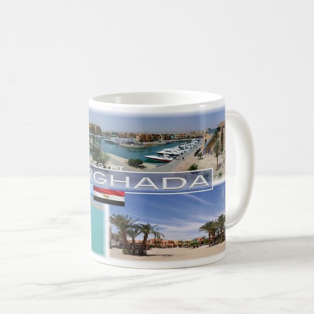 Caneca De Café Egito - Hurghada - (Frente Esquerda)