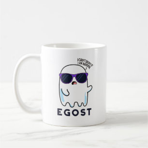 Caneca De Café Egost Dia de as Bruxas engraçado Ego Ghost Pun