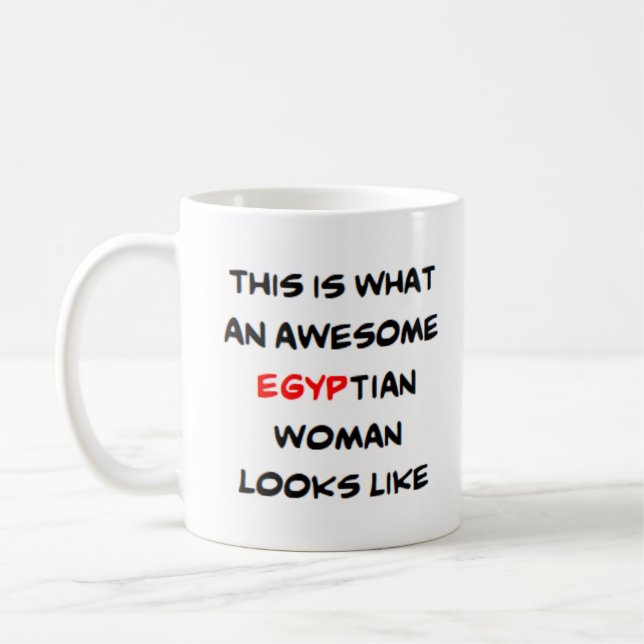 Caneca De Café egyptian woman, awesome (Esquerda)