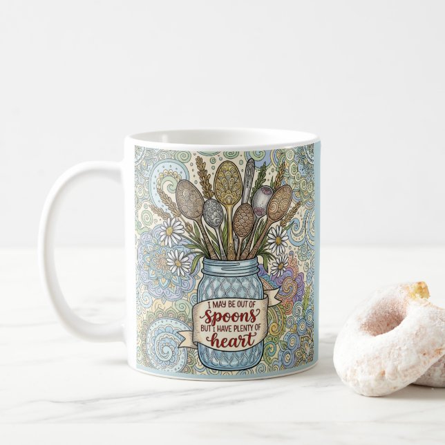 Caneca De Café Ehlers Danlos Spoonie Personalized Mug (Com Donut)