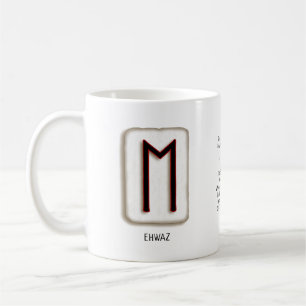 Caneca De Café Ehwaz Rune Stone Mug
