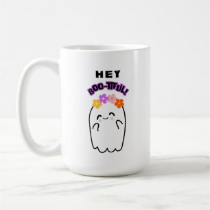 Caneca De Café Ei, Bonito Fantasma Bonito e Flores, Presente de H