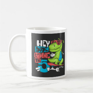 Caneca De Café Ei Cara Gimme 5" Skater Dino Kids'