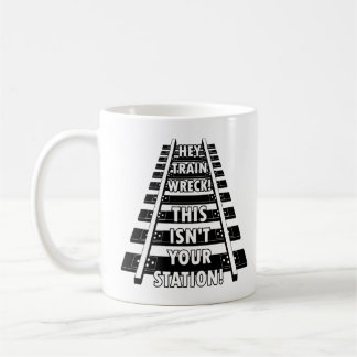 Caneca De Café Ei, Destruição de Trem, Esta Não É a Sua Estação C