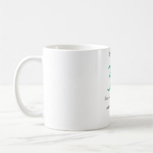 Caneca De Café Ei é o 30º aniversário letra negrito verde preto n