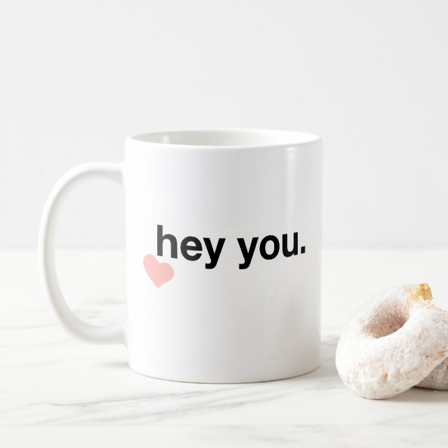 Caneca De Café Ei, Querida (Com Donut)