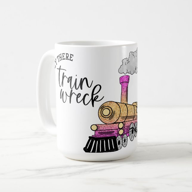 Caneca De Café Ei, Trem Naufrágio! (Frente Esquerda)