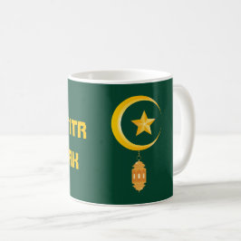 Caneca De Café Eid al Fitr Mubarak Ramadan Kareem Moon Star