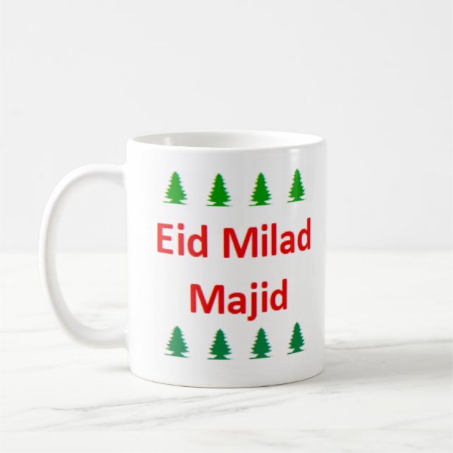 Caneca De Café eid milad árabe majid (Esquerda)