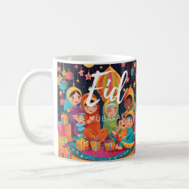 Caneca De Café Eid Mubarak Festival Scene Mug