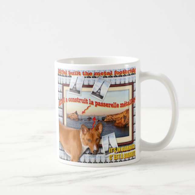 Caneca De Café Eiffel construiu a ponte de metal. (Direita)
