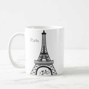 Caneca De Café Eiffel Tower Bonjour Paris Mug