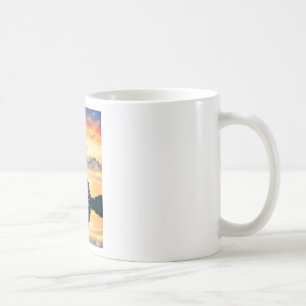 Caneca De Café Eiffel Tower Paris Evening European Viagem