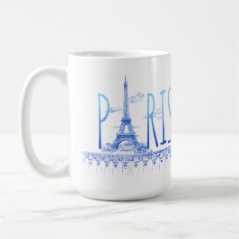 Caneca De Café Eiffel Tower Paris Mug