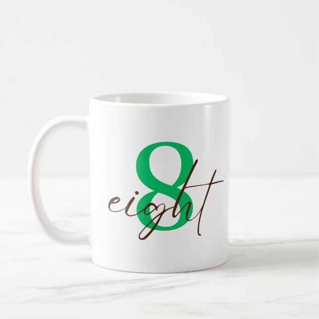 Caneca De Café Eight Year with Personalization (Esquerda)