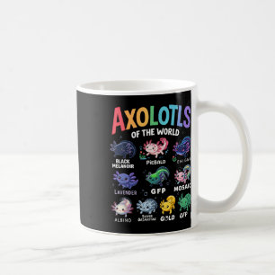 Caneca De Café Eixolótois Bonitos Do Mundo Kawaii Axolotl