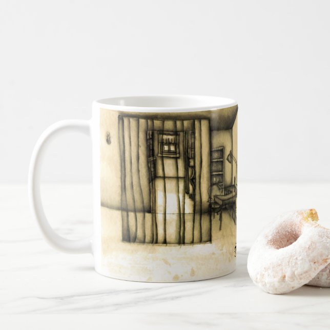 Caneca De Café ejgoldguru - Tinta - Rua Norton (Com Donut)
