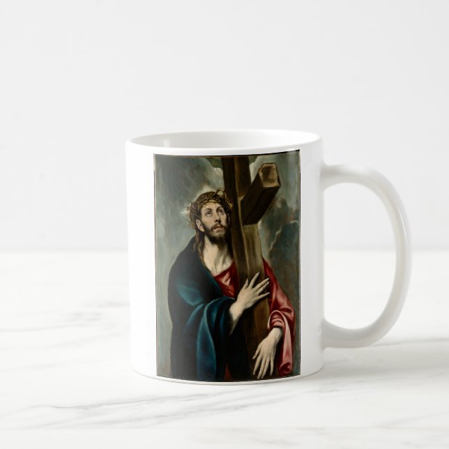 Caneca De Café El Greco - Carregando Cristo Da Cruz (Direita)